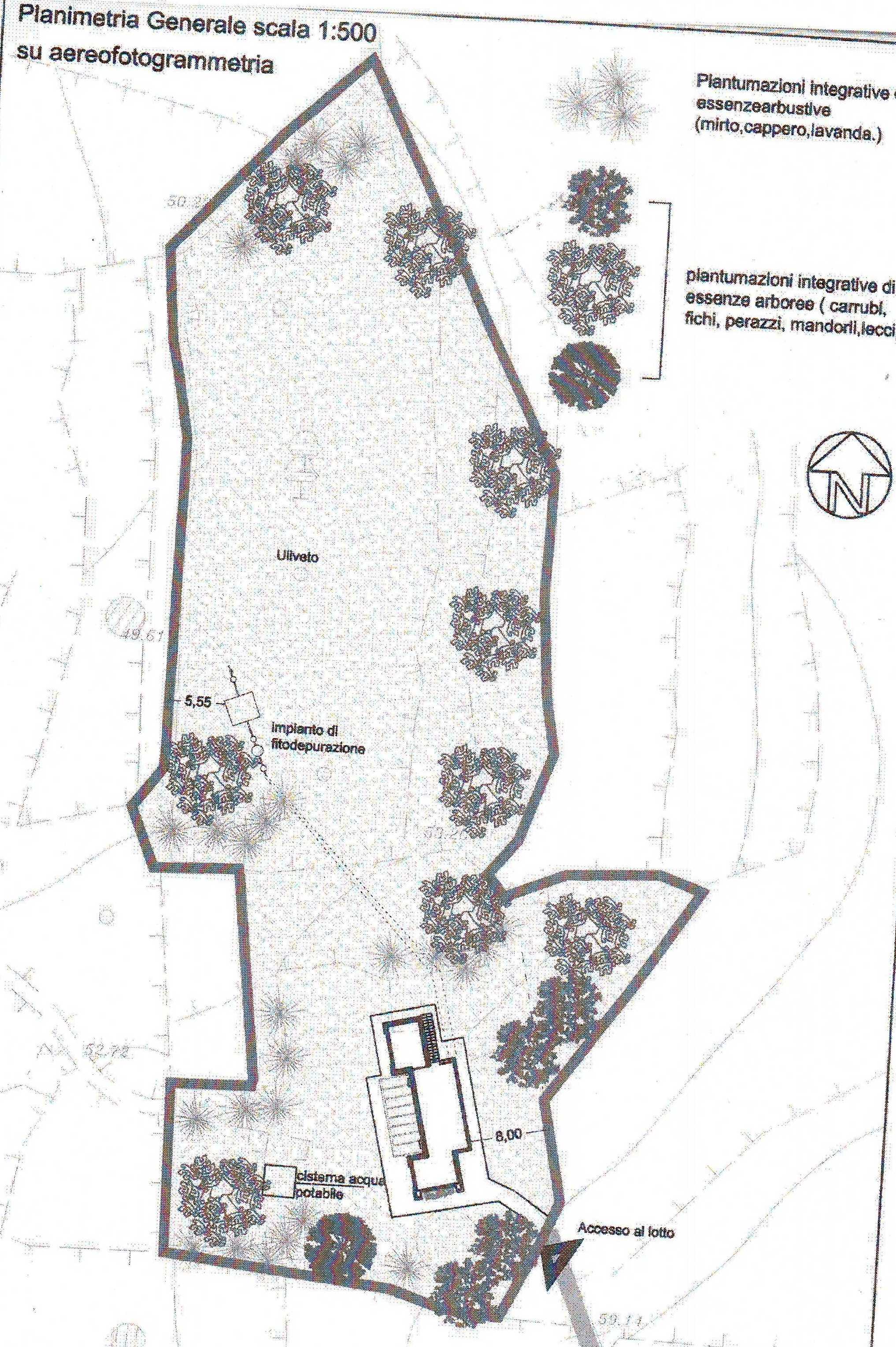 Vendite Salento: Vendita terreno agricolo (Castrignano del Capo) - planimetria generale